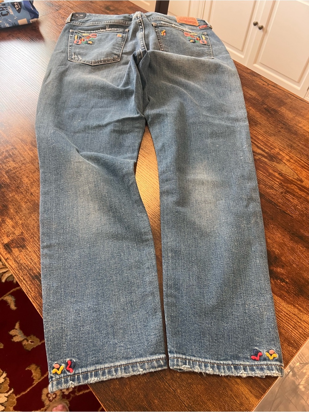 Lucky Brand Embroidered Crop Length Jeans - Picture 10 of 12